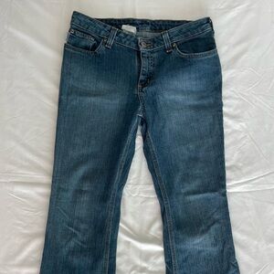 Carhartt Blue Flare Wide Leg Jeans